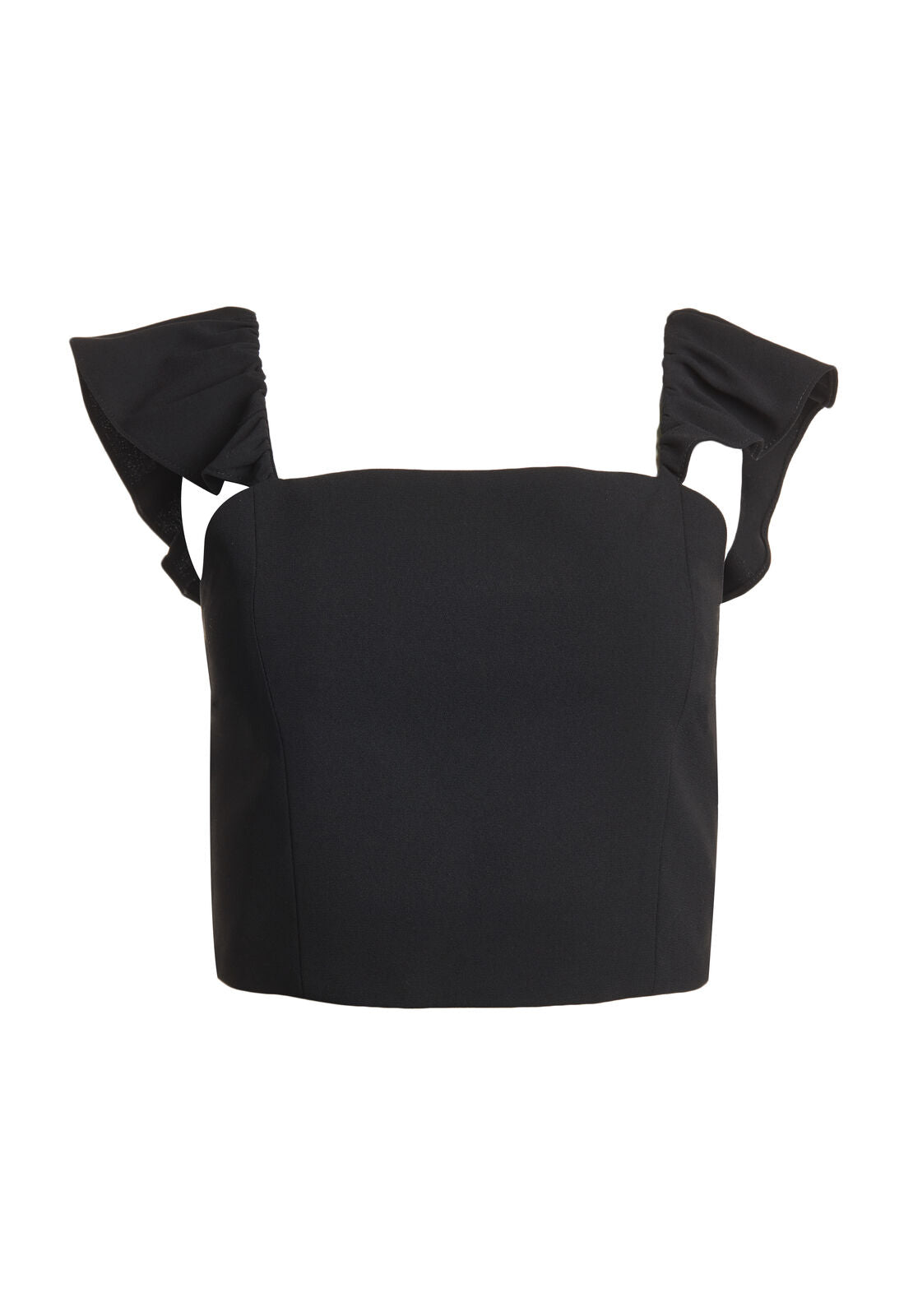 CELESTIA FLUTTER SLV CROP TOP-ALICE + OLIVIA