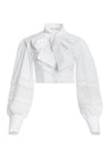 ALVINA CROPPED BLOUSE W BOW-White-ALICE + OLIVIA