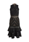 AZITA FIT AND FLARE TIERED DRS-ALICE + OLIVIA