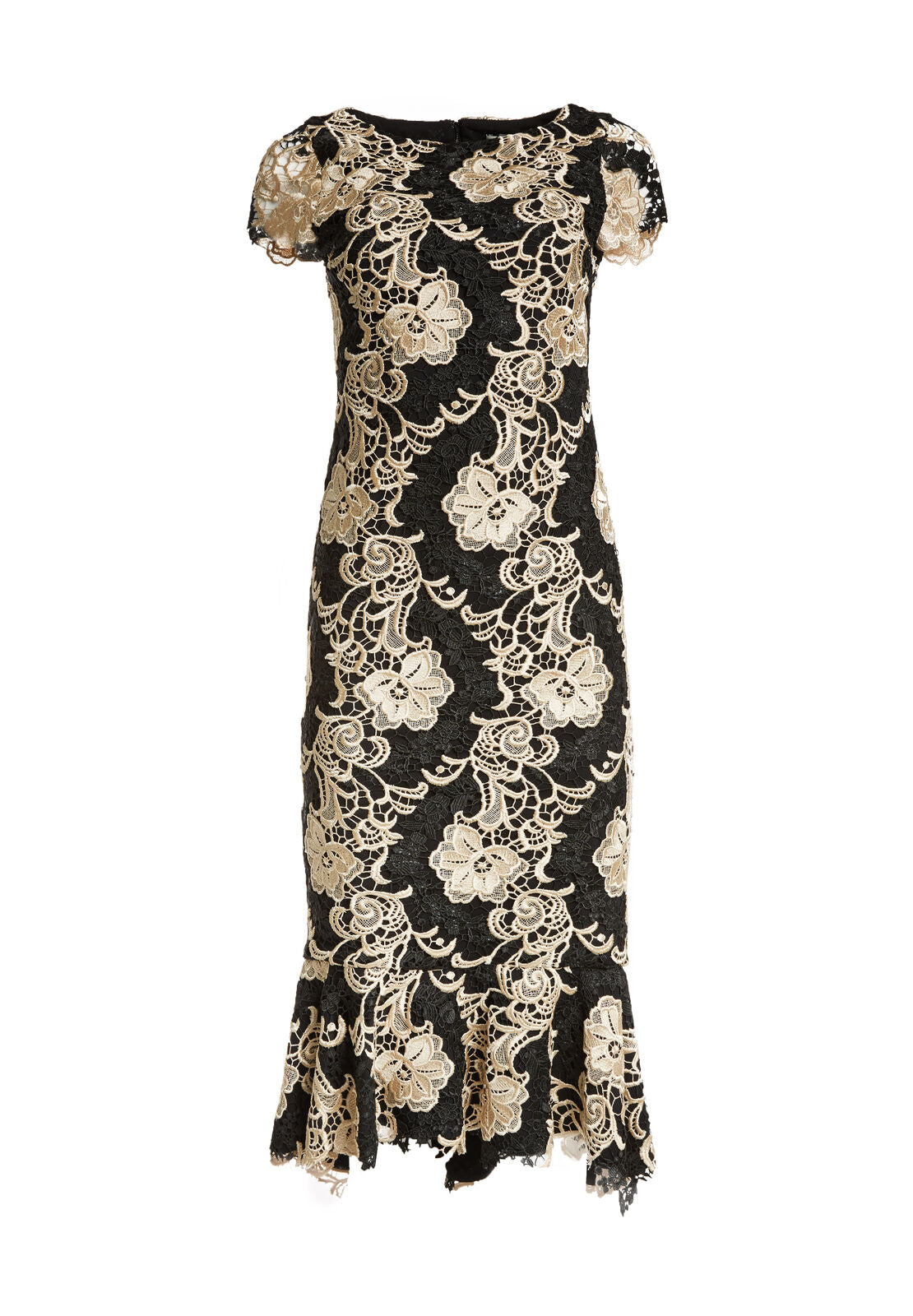 CLEORA MIDI RUFFLE FITTED DRS-ALICE + OLIVIA