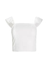 CELESTIA FLUTTER SLV CROP TOP-ALICE + OLIVIA