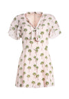 MACALL RUFFLE SHORT SLV ROMPER-ALICE + OLIVIA