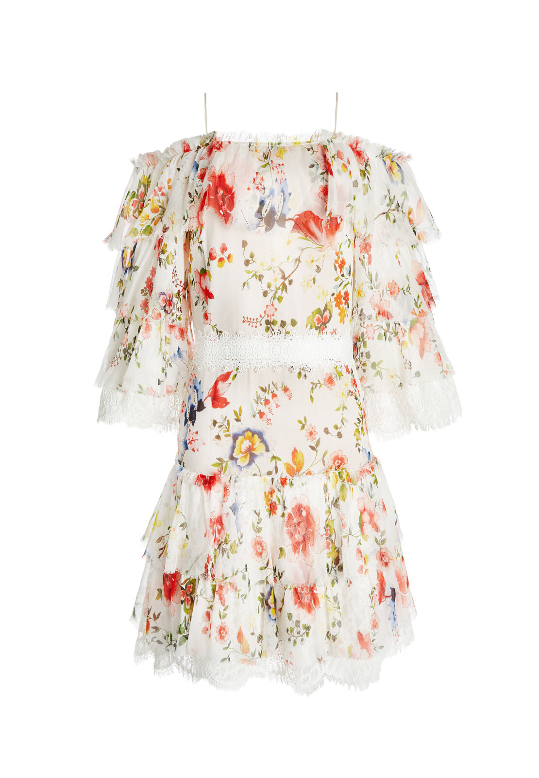SANTOS COLD SHLDR TIER DRESS-ALICE + OLIVIA