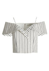 HAYDEE COLD SHLDR CROP TOP-ALICE + OLIVIA