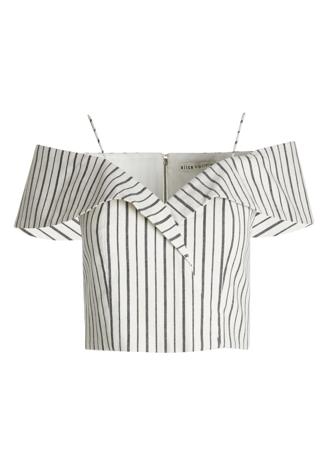 HAYDEE COLD SHLDR CROP TOP-ALICE + OLIVIA