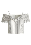 HAYDEE COLD SHLDR CROP TOP-ALICE + OLIVIA