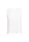 REVA MEDALLION CROCHET SHELL-OPTIC WHITE-ALICE + OLIVIA