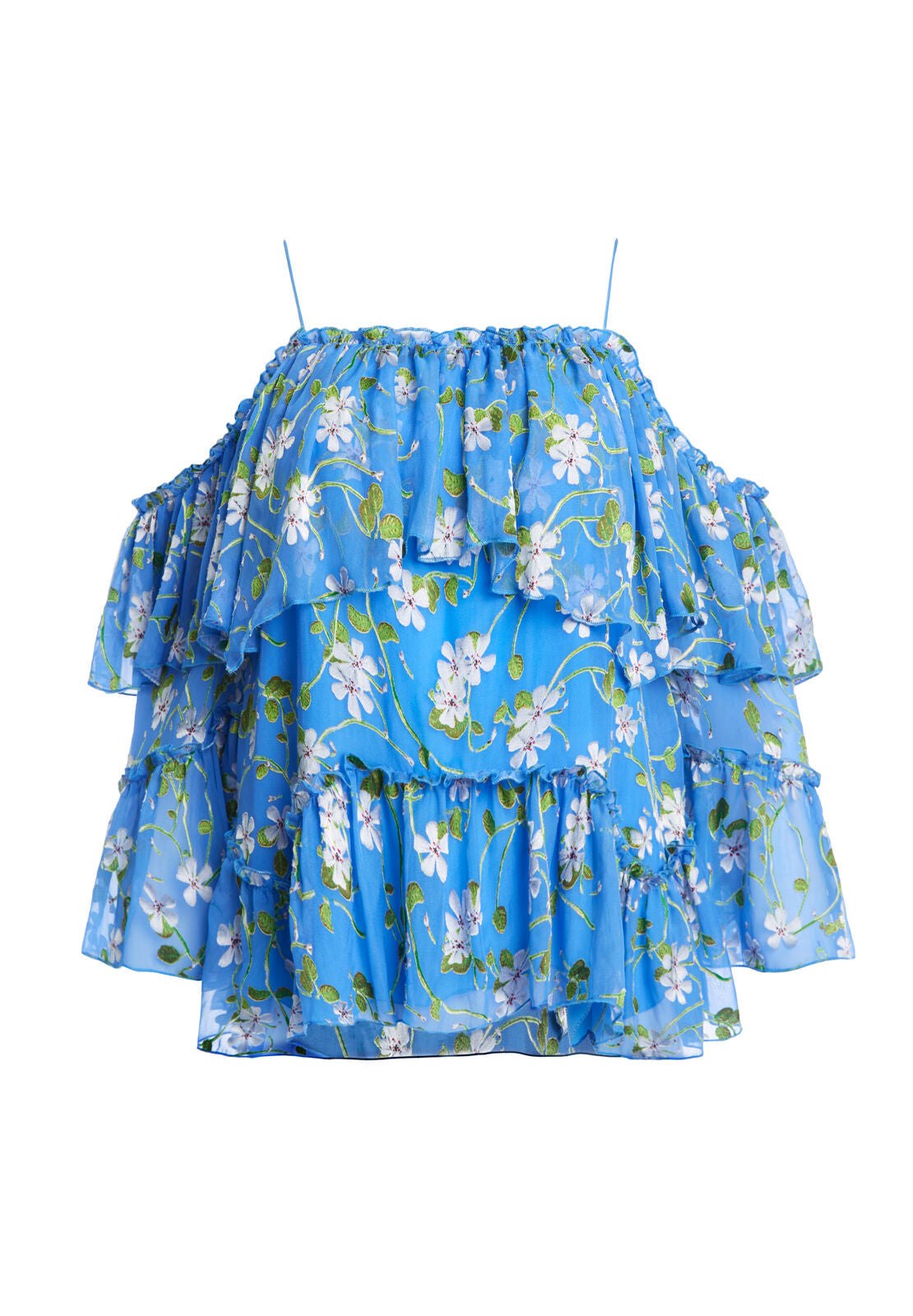 TIA HANDKERCHIEF RUFFLE BLOUSE-ALICE + OLIVIA