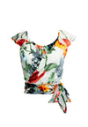 NICOLE WRAP CROP TOP-ALICE + OLIVIA
