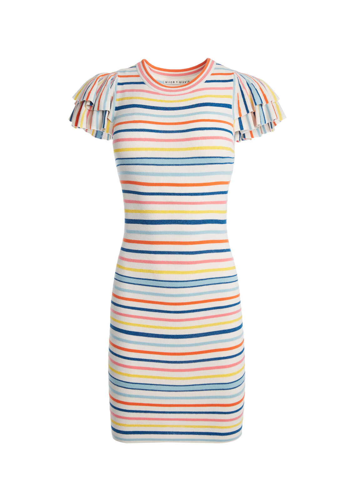 KELLIN RUFFLE SLV SWTR DRESS-ALICE + OLIVIA