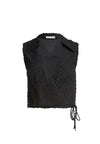 ROSEANN COLLARED CROP TOP-ALICE + OLIVIA