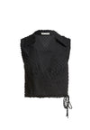 ROSEANN COLLARED CROP TOP-ALICE + OLIVIA