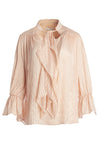DANIKA TIE NK GATHERED BLOUSE-ALICE + OLIVIA