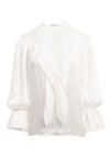 DANIKA TIE NK GATHERED BLOUSE-ALICE + OLIVIA
