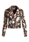 CODY PRINTED LTHR CRP MOTO JKT-ALICE + OLIVIA