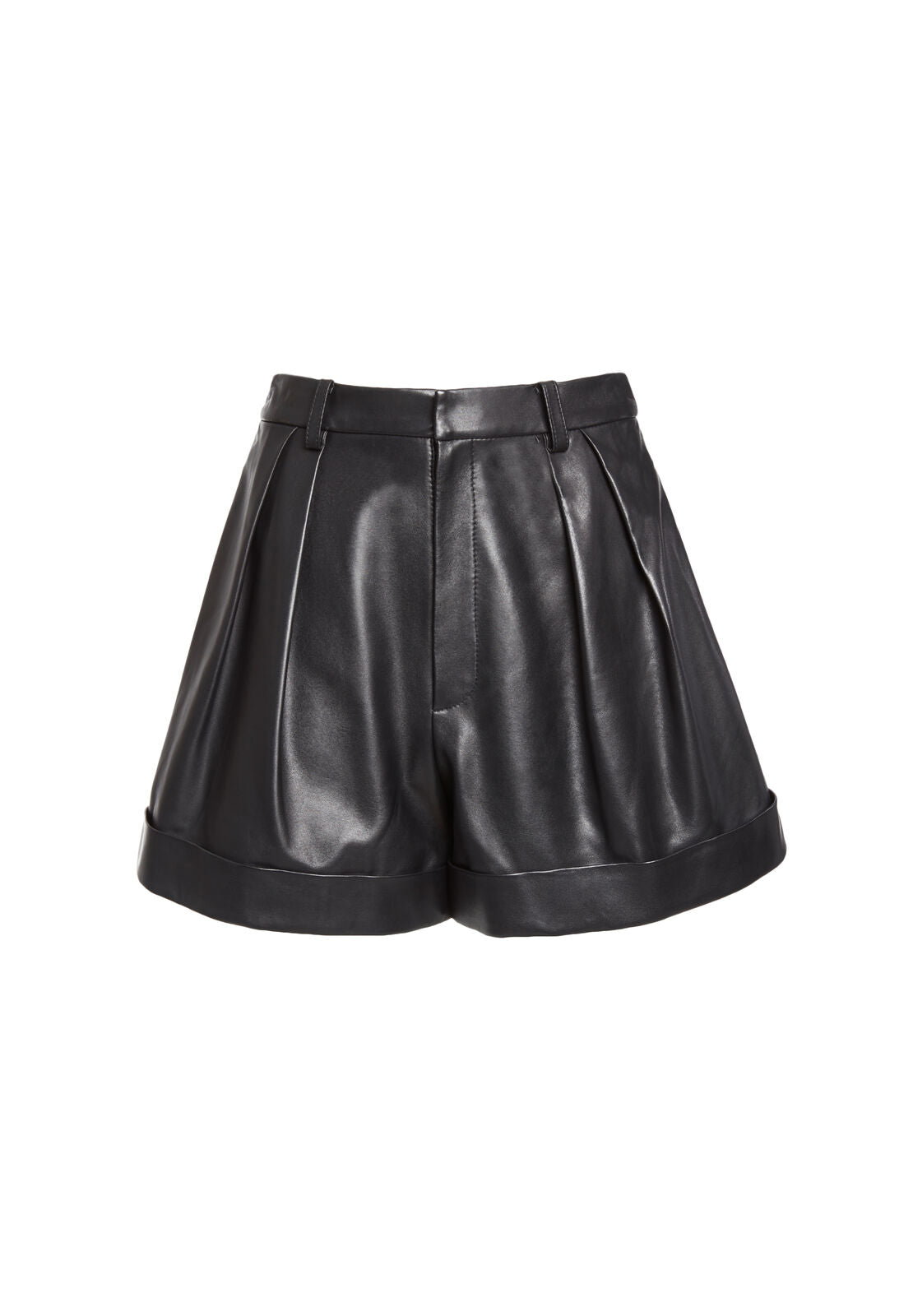 CONRY LTHR PLEATED CUFF SHORT