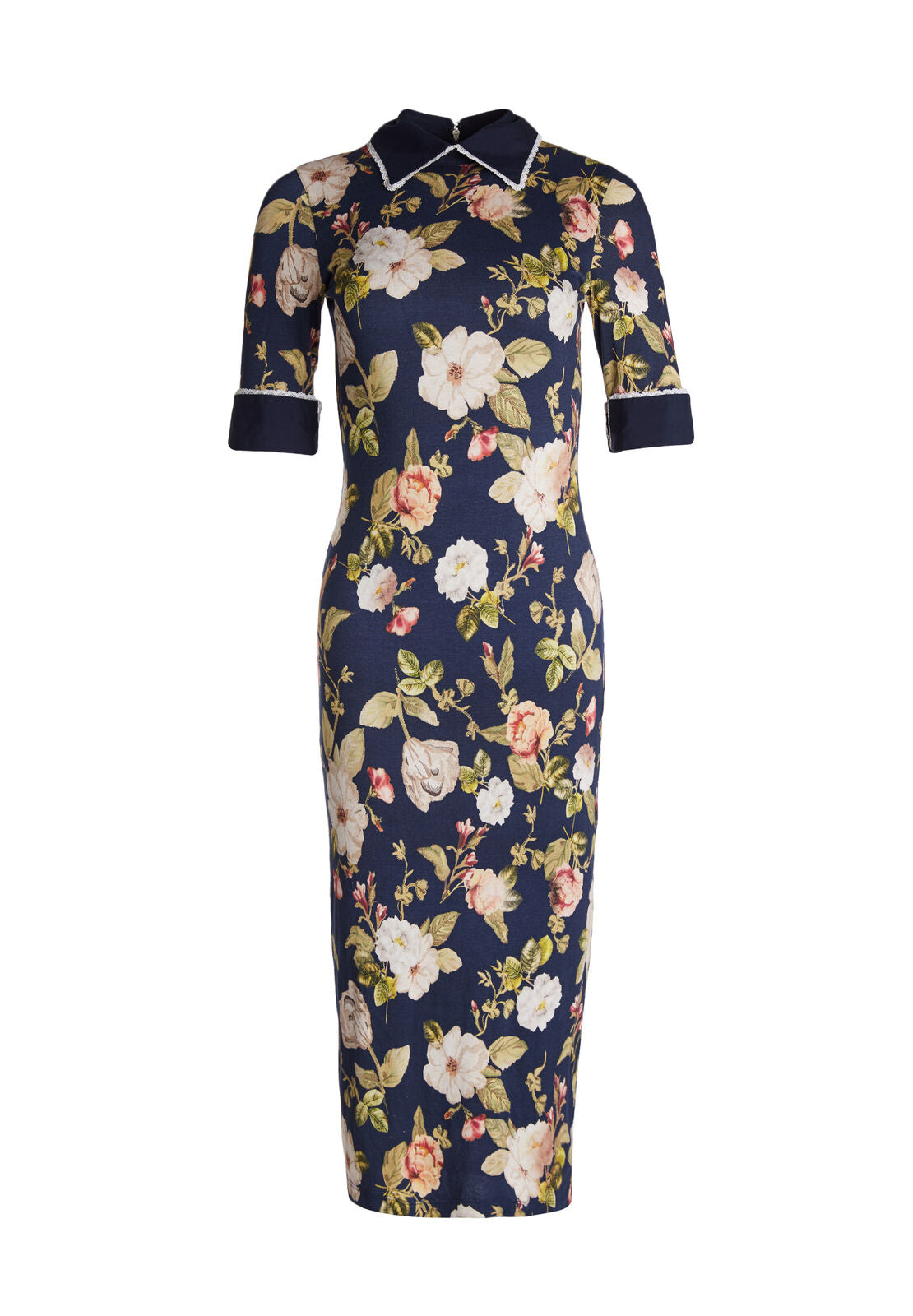DELORA FITTED COLLARED DRESS-ALICE + OLIVIA