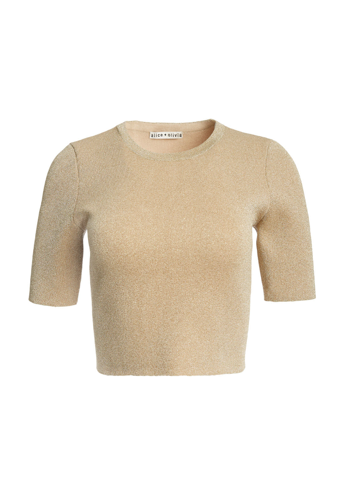 CIARA CREW NK SS CROPPED PLLVR-ALICE + OLIVIA