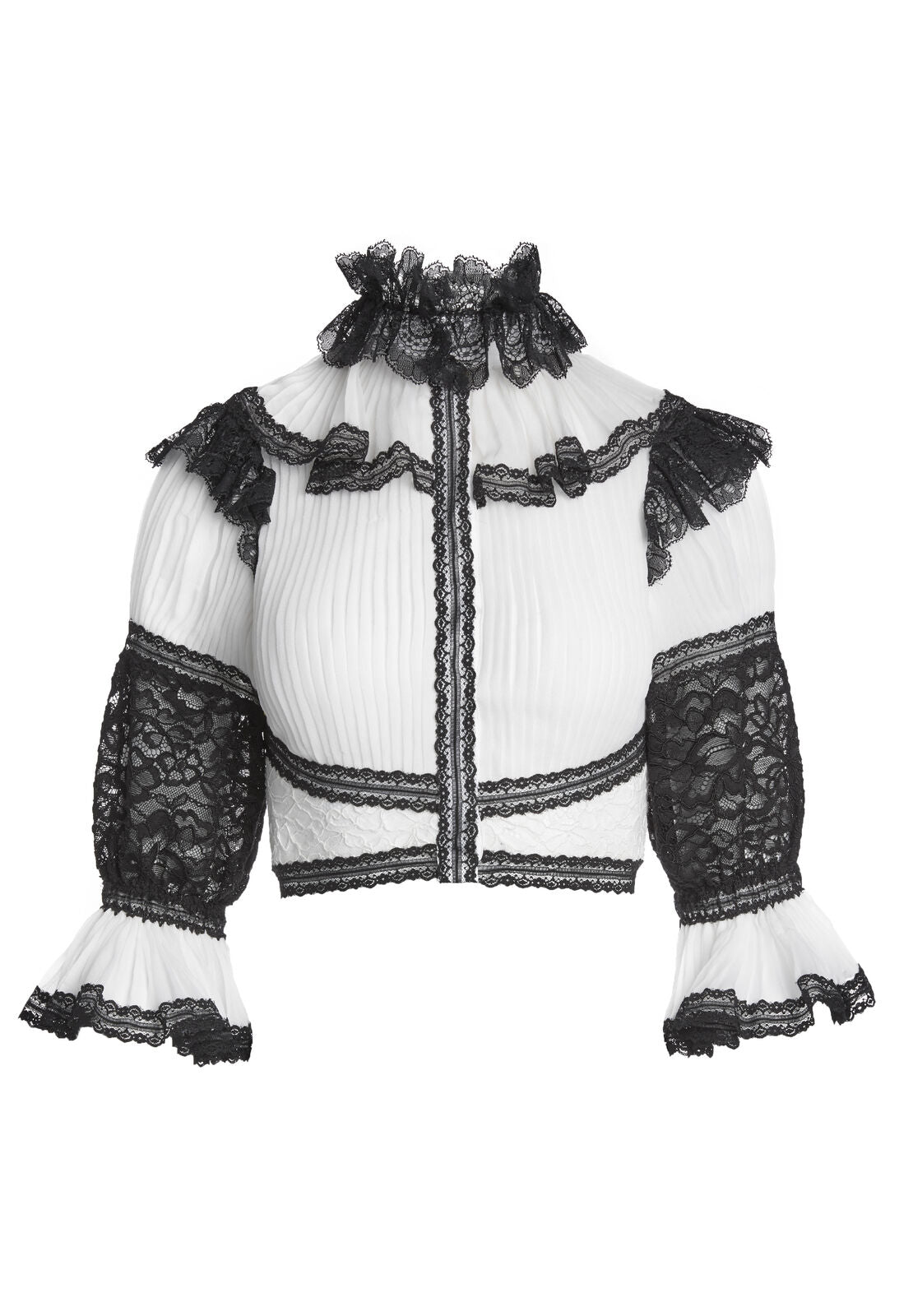 RUTH PLEATED BTN DWN BLOUSE-ALICE + OLIVIA