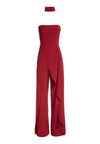 LATONYA RFFLED BUSTIER JMPSUIT-ALICE + OLIVIA