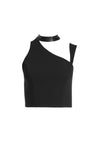 PORTER LTHR COMBO CUTOUT TOP-ALICE + OLIVIA