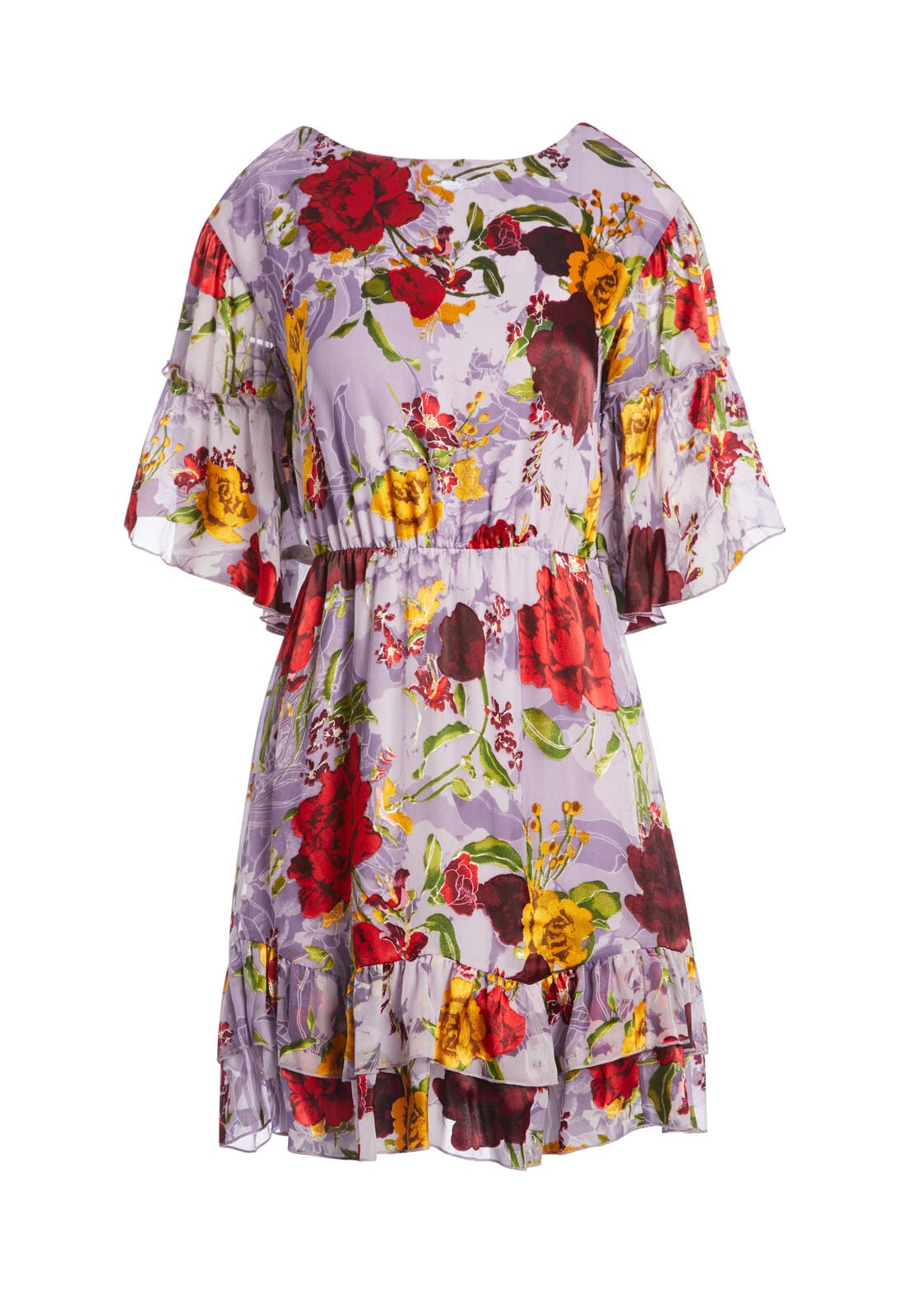 KATRINA BELL SLV RUFFLE DRESS-ALICE + OLIVIA