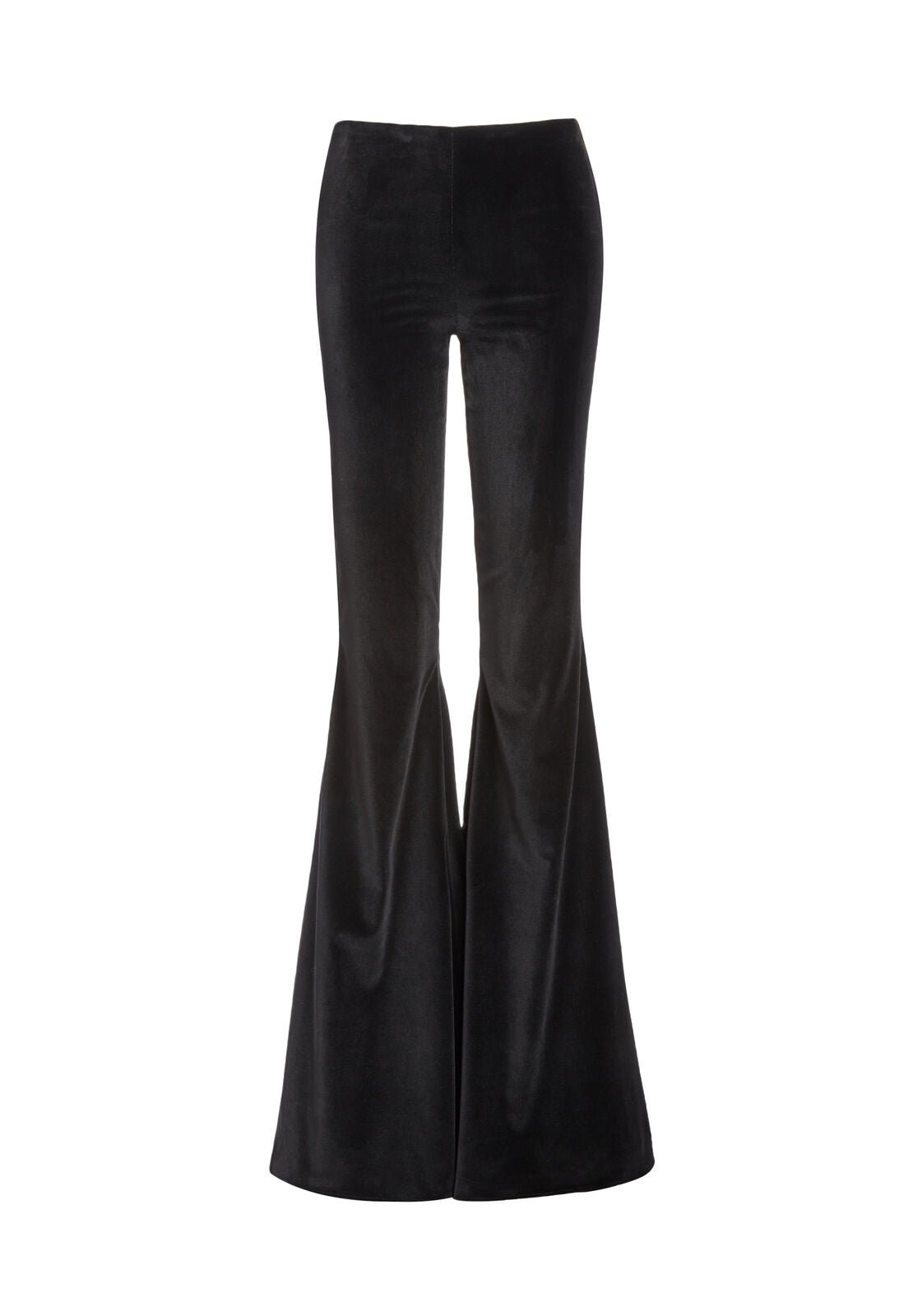 GINNY VELVET BELL BOTTOM PANT-Black-ALICE + OLIVIA