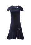 ENID RUFFLE FRNT FIT FLR DRESS-ALICE + OLIVIA