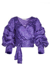 DOMINICA TW-WY TCK SLV WRP TOP-ALICE + OLIVIA