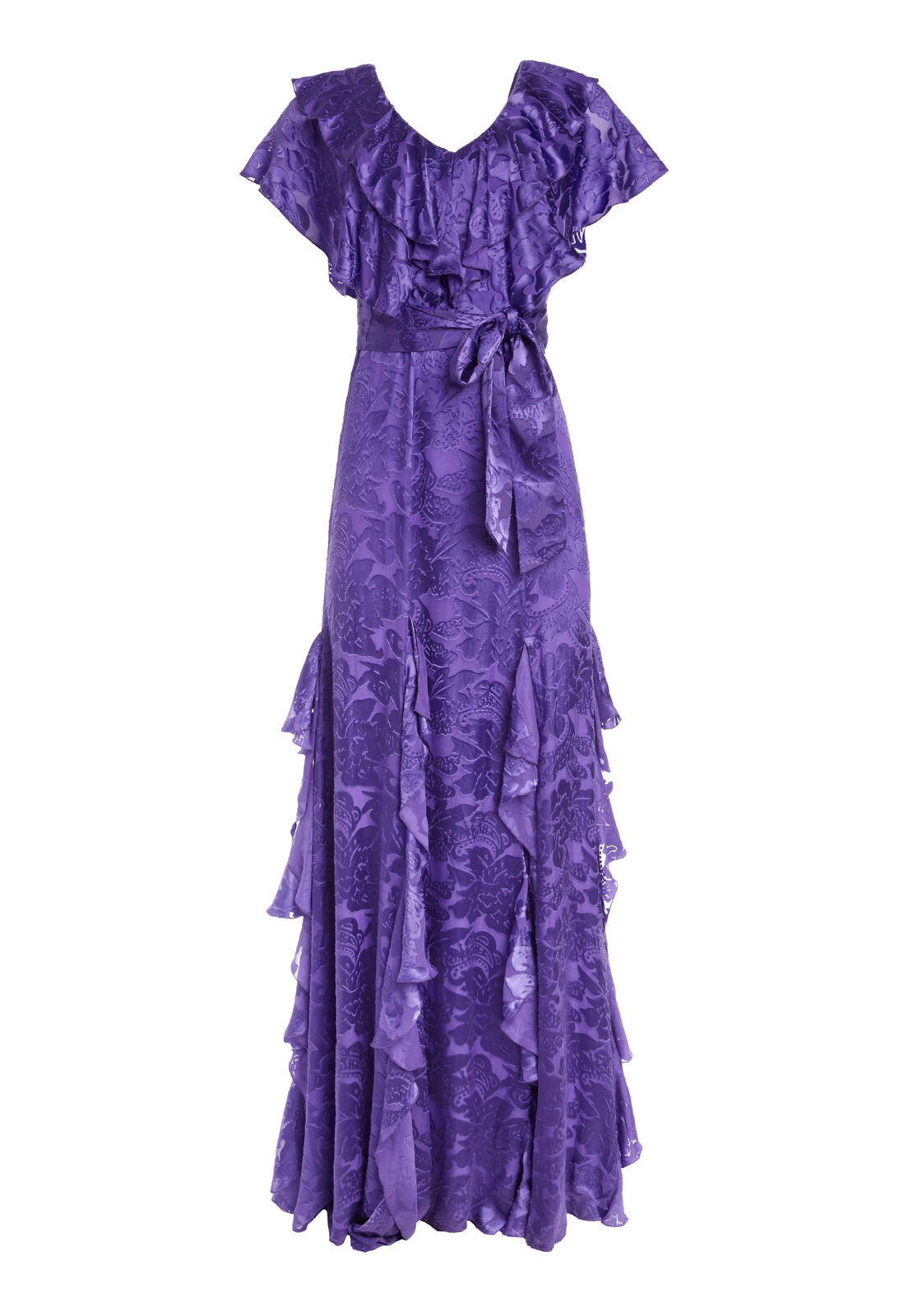 TESSA RUFFLE GODET DRESS-ALICE + OLIVIA