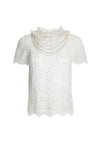 SARINA EMBELL SS LACE TOP-ALICE + OLIVIA