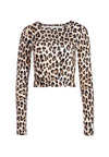 DELAINA LS CREW NK CROP TOP-ALICE + OLIVIA