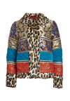 GLENNIE PTCHWRK CT W FAUX FUR-ALICE + OLIVIA