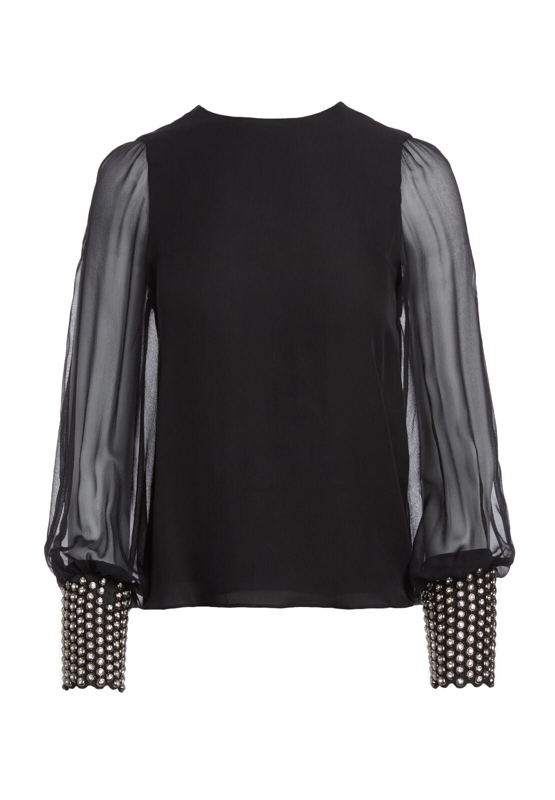 VIX BLOUSON SLV EMB CFF TP-Black-ALICE + OLIVIA