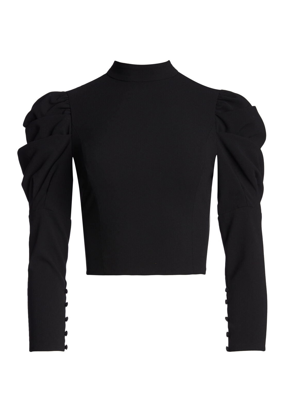BRENNA FITTED PUFF SLV TOP-ALICE + OLIVIA
