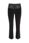 JACOB LEATHER COMBO FLARE PANT-ALICE + OLIVIA