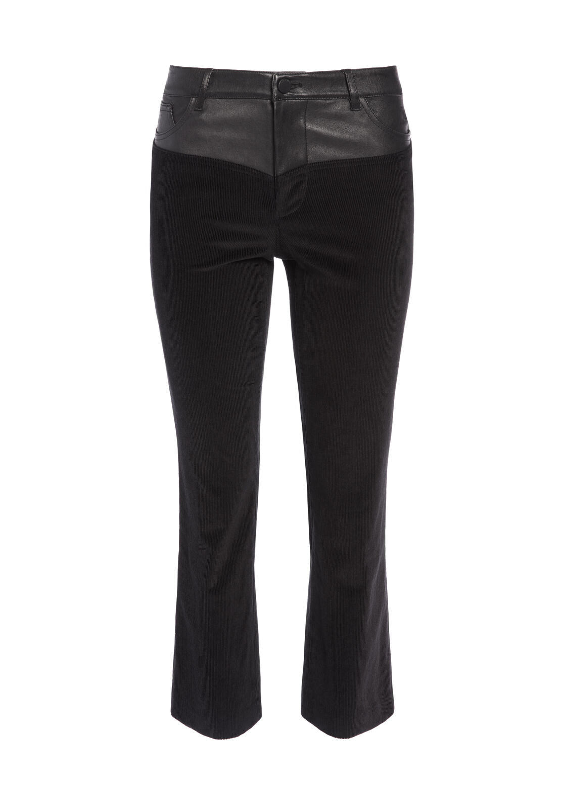 JACOB LEATHER COMBO FLARE PANT