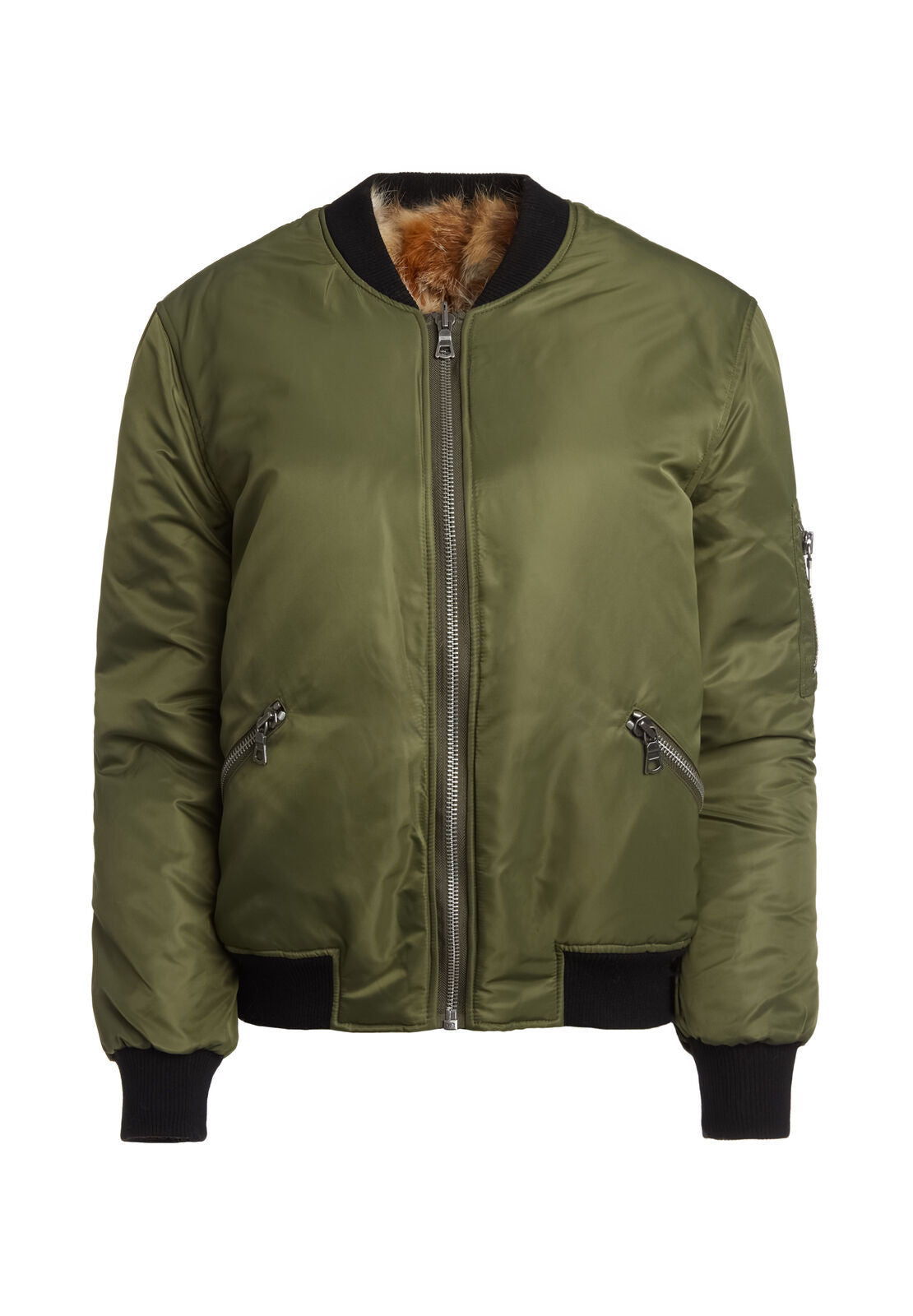 BECKY RVRSBLE FOX FUR BMBR JKT-ALICE + OLIVIA