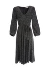 COCO PLUNGING METALLIC MIDI DRESS-ALICE + OLIVIA