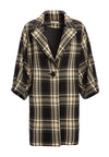 LANCE SEAMED SLV OVRSZD COAT-BLACK / YELLOW-ALICE + OLIVIA