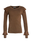 MITTIE METALLIC PLVR W RUFFLES-ALICE + OLIVIA