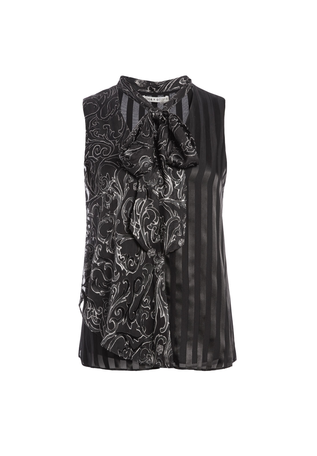 FIFI TIE NK ASYMM DRAPE TANK-ALICE + OLIVIA
