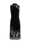 KIANA MOCK NECK LACE COMBO DRESS-ALICE + OLIVIA