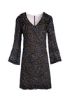 RISKA BEADED LONG SLEEVE DRESS-ALICE + OLIVIA