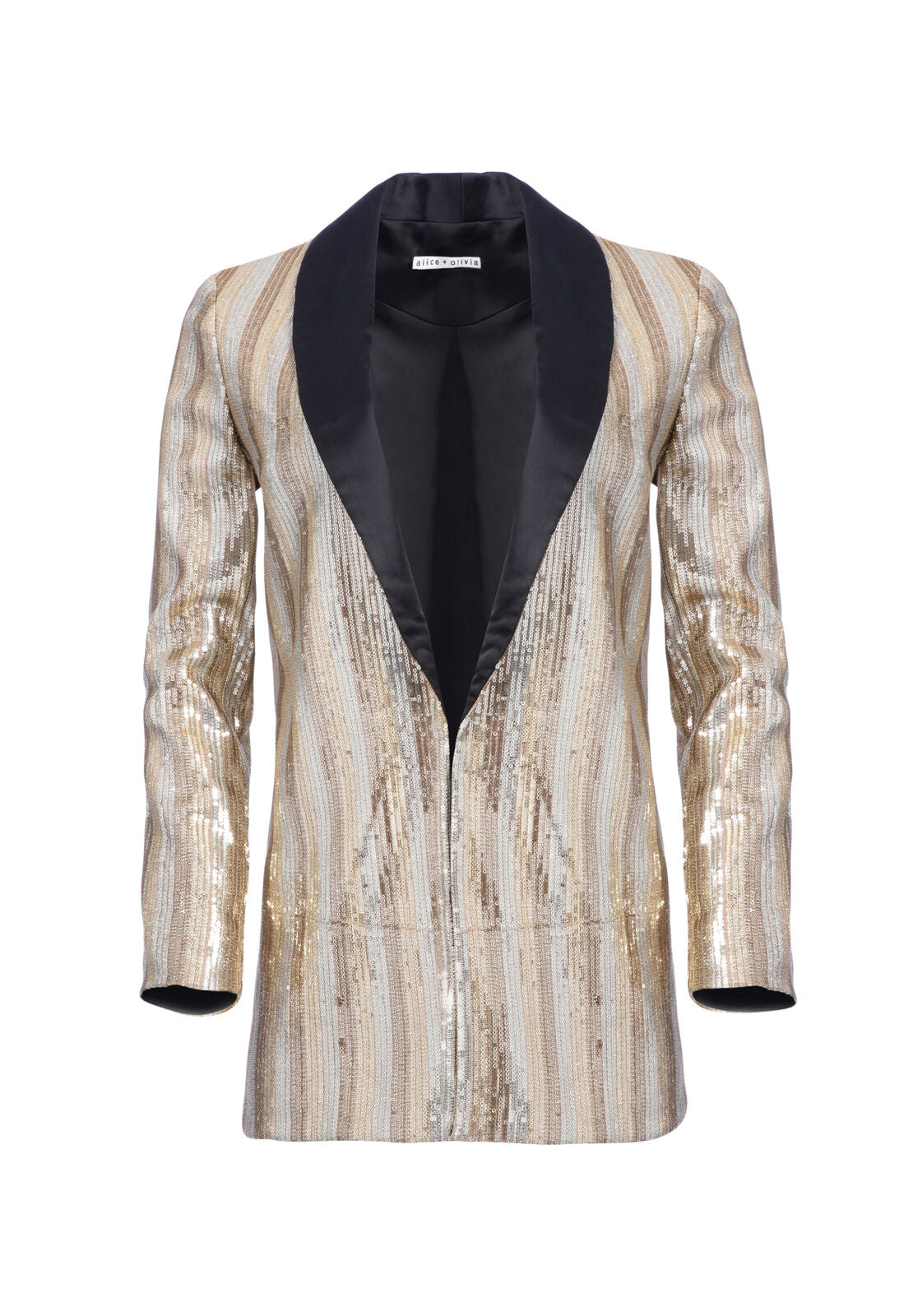 JACE GOLD SEQUIN OVERSIZED BLAZER-ALICE + OLIVIA