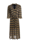 KATINA METALLIC MIDI DRESS-ALICE + OLIVIA