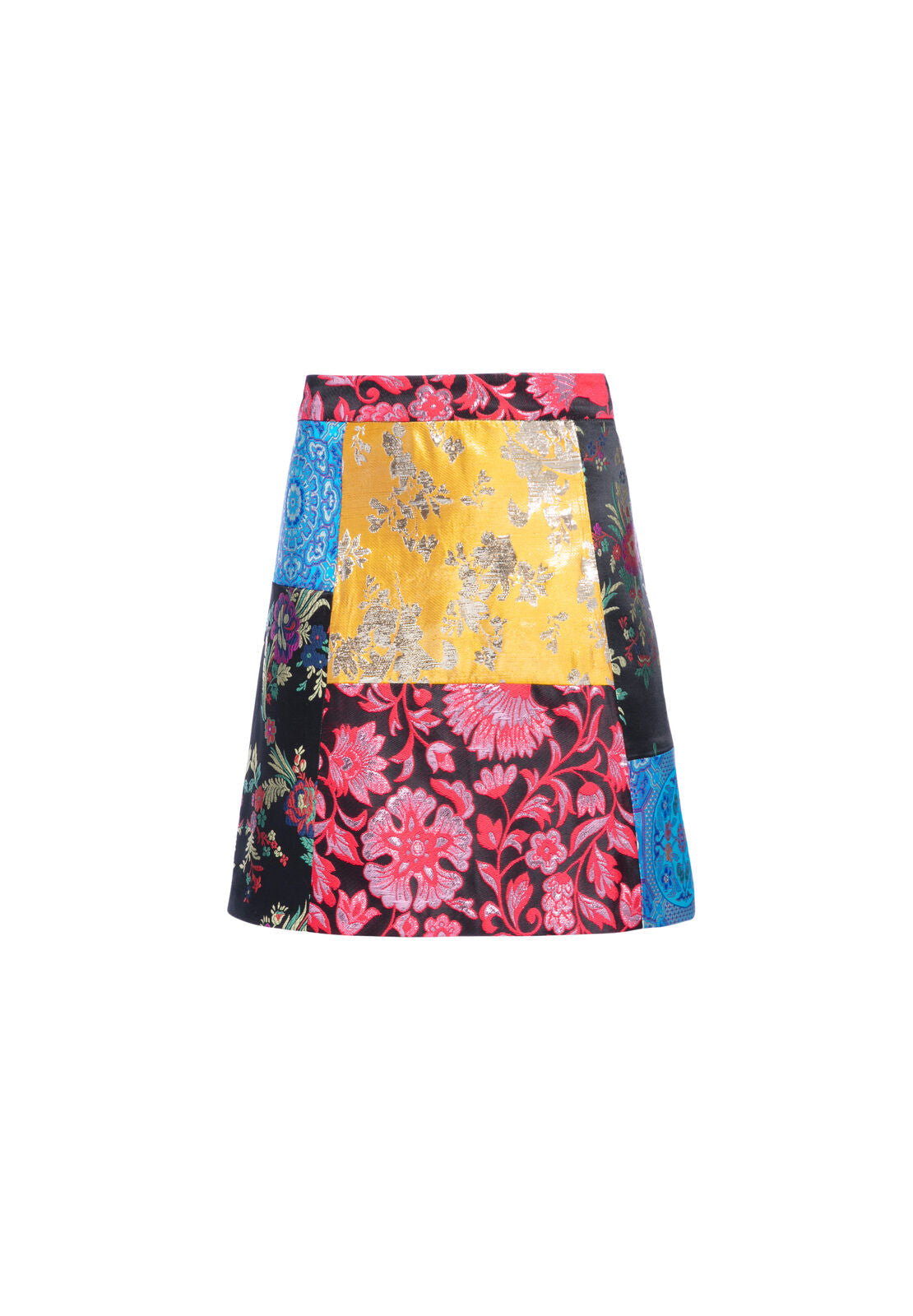 RILEY PATCHWORK MINI SKIRT-ALICE + OLIVIA