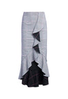 SHANTELL RUFFLE MIDI SKIRT-BLACK/MULTI-ALICE + OLIVIA