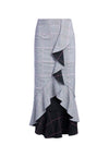 SHANTELL RUFFLE MIDI SKIRT-BLACK/MULTI-ALICE + OLIVIA