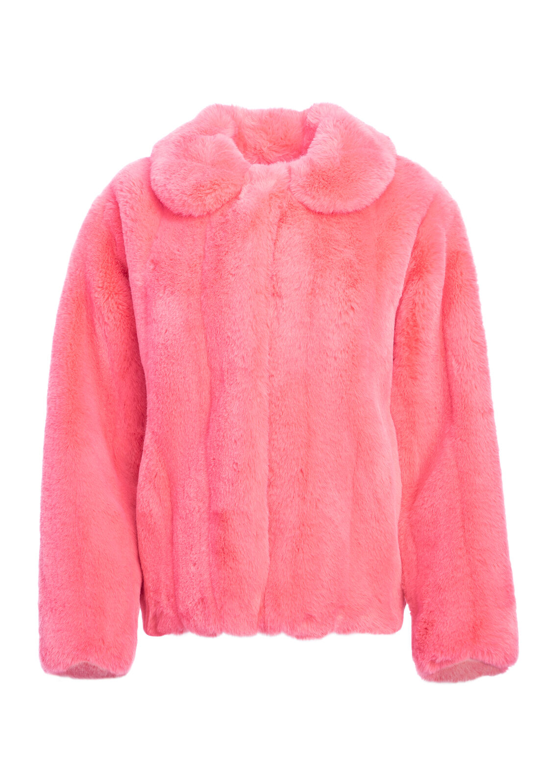 MARTEL FAUX FUR BOXY COAT-ALICE + OLIVIA